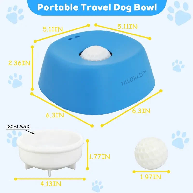 🐾Tiworld™ Vet-Recommended Slow Feeder Bowl for Dogs & Cats - Interactive Anti-Gulping Pet Dish for Healthy Tummies