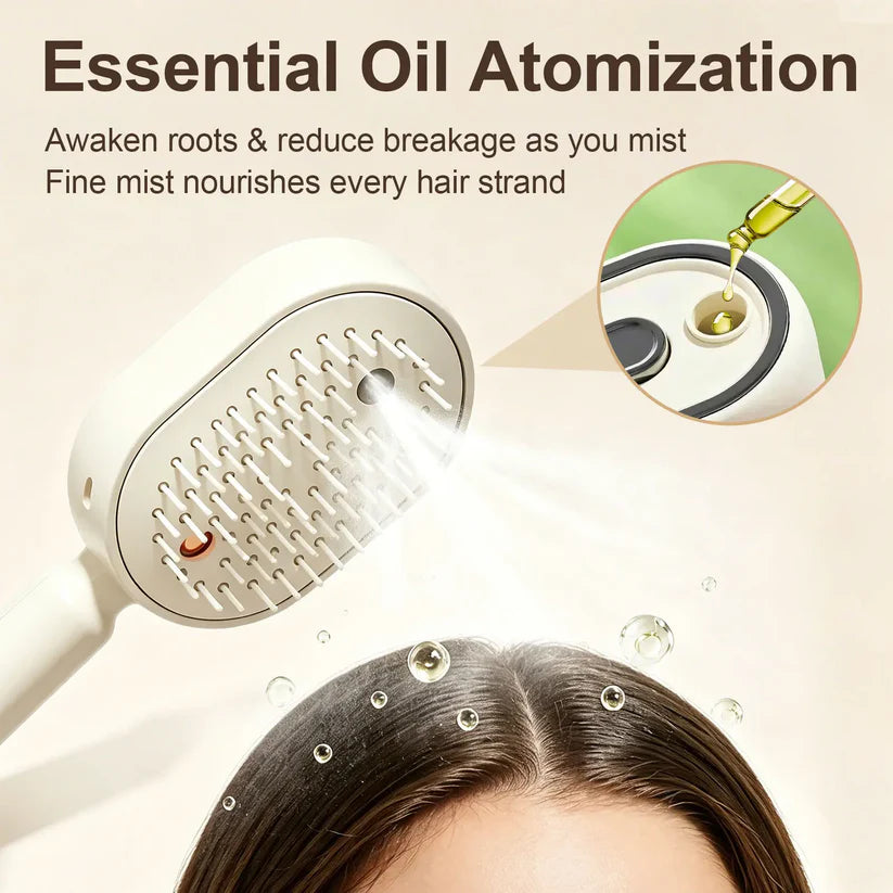 Anti-Knot & Anti-Frizz Brush Detangles, hydrates, and tames frizz in just a few minutes every day