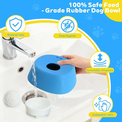 🐾Tiworld™ Vet-Recommended Slow Feeder Bowl for Dogs & Cats - Interactive Anti-Gulping Pet Dish for Healthy Tummies
