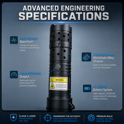 🔥2026 Brand New 120W 900-1100nm High-Power IR Laser Pointer