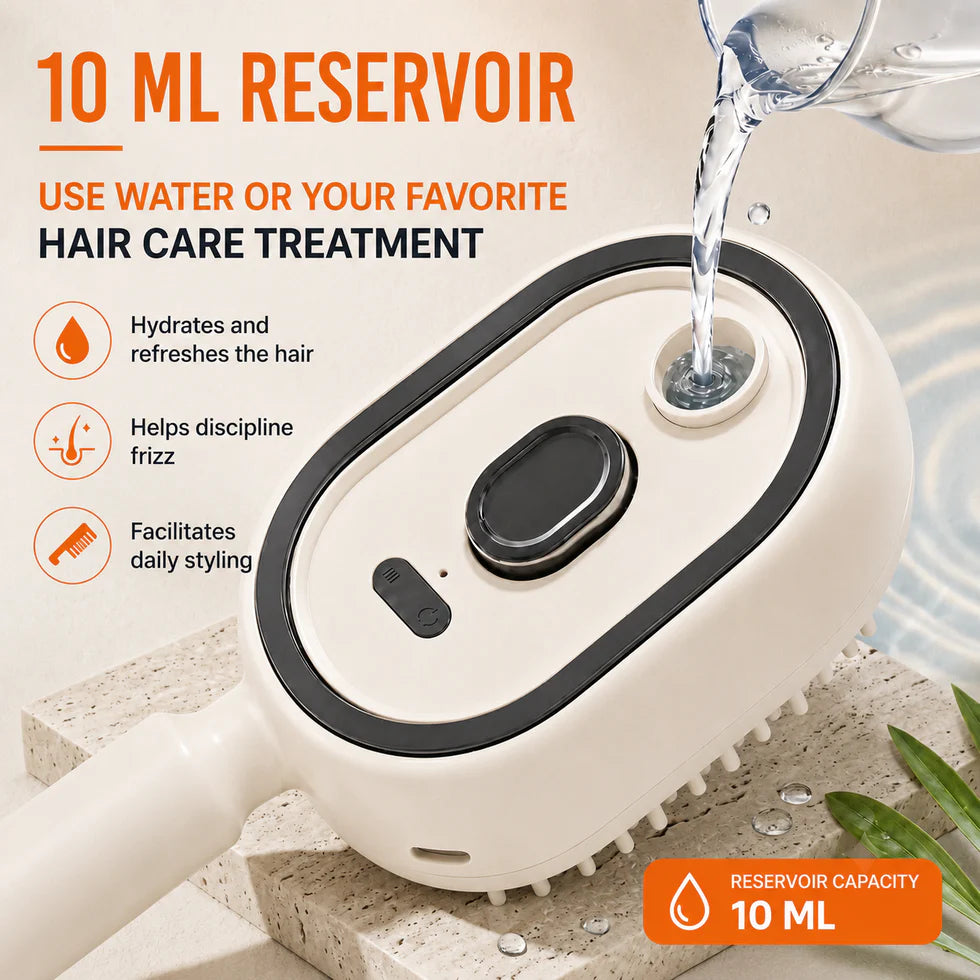 Anti-Knot & Anti-Frizz Brush Detangles, hydrates, and tames frizz in just a few minutes every day