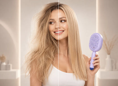 Anti-Knot & Anti-Frizz Brush Detangles, hydrates, and tames frizz in just a few minutes every day